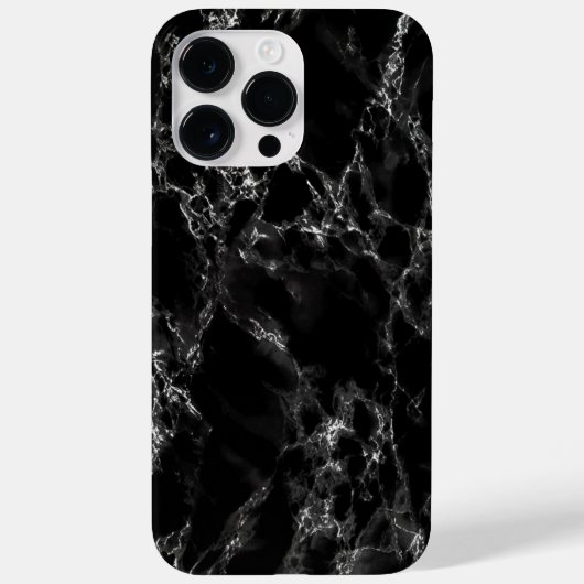 Coque Pour Pour iPhone 14 Pro Max Coque iphone en marbre noir (Verso)
