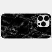 Coque Pour Pour iPhone 14 Pro Max Coque iphone en marbre noir (Verso (horizontal))