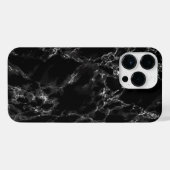 Coque Pour Pour iPhone 14 Pro Max Coque iphone en marbre noir (Verso Horizontal)