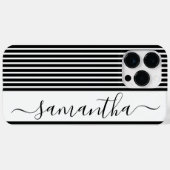 Coque Pour Pour iPhone 14 Pro Max Coque iphone moderne minimaliste noir et blanc (Verso (horizontal))