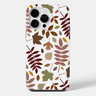 Coque Pour Pour iPhone 14 Pro Max Couleurs d'automne en blanc pour les Feuilles tomb