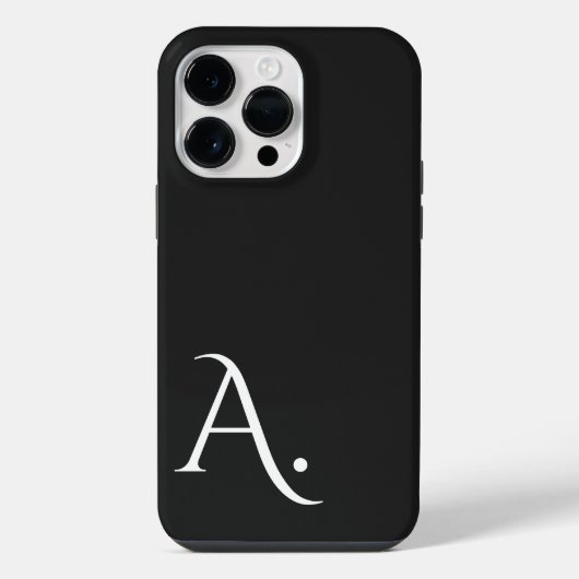 Coque Pour Pour iPhone 14 Pro Max Custom with Initial Name (Verso)