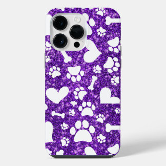 Coque Pour Pour iPhone 14 Pro Max Cute Bones et Empreintes de pattes iPhone couvertu
