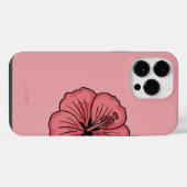 Coque Pour Pour iPhone 14 Pro Max Cute hibiscus motif (Verso Horizontal)