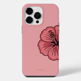 Coque Pour Pour iPhone 14 Pro Max Cute hibiscus motif