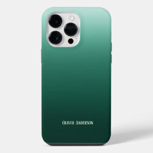 Coque Pour Pour iPhone 14 Pro Max Décoloration minimaliste dans les tons verts avec