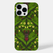 Coque Pour Pour iPhone 14 Pro Max Dendroctones et fougères, feuilles verts (Verso)