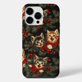 Coque Pour Pour iPhone 14 Pro Max Des chatons chantent Ô arbre de Noël en pull-over