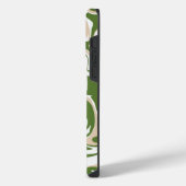 Coque Pour Pour iPhone 14 Pro Max Déversement - Blanc, Sable et Palm Green (Côté gauche)