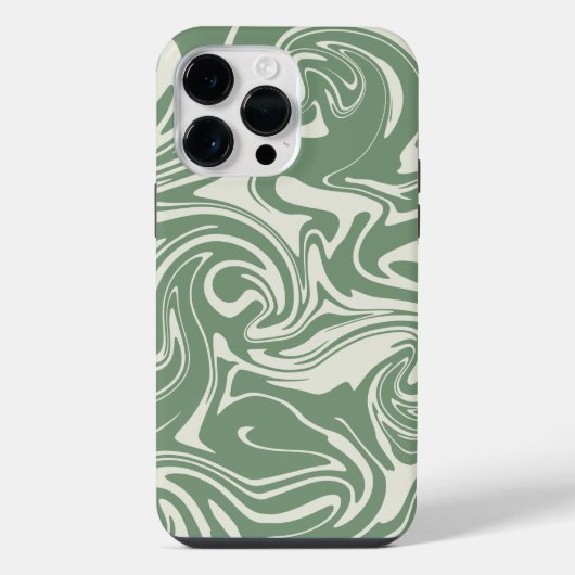 Coque Pour Pour iPhone 14 Pro Max Déversement - Vert (Verso)