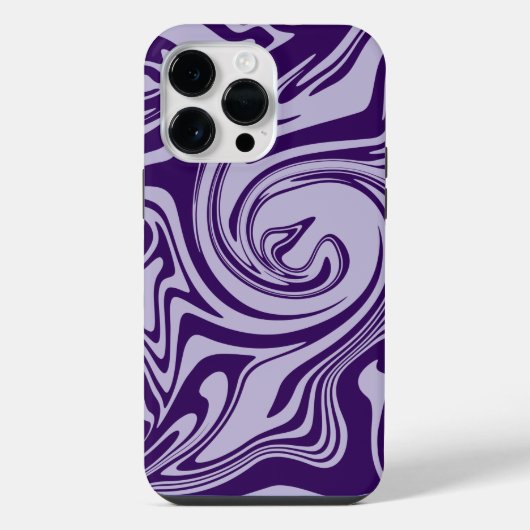 Coque Pour Pour iPhone 14 Pro Max Déversement - Violet (Verso)
