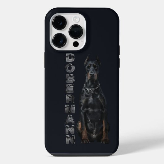 Coque Pour Pour iPhone 14 Pro Max Doberman Pinscher (Verso)
