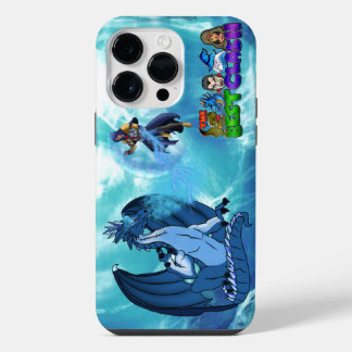 Coque Pour Pour iPhone 14 Pro Max Dragon de Glace Bleu & Magicien Magique dans le Do