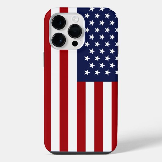 Coque Pour Pour iPhone 14 Pro Max Drapeau américain (Verso)