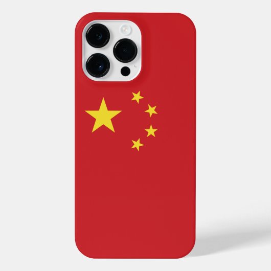 Coque Pour Pour iPhone 14 Pro Max Drapeau chinois (Verso)