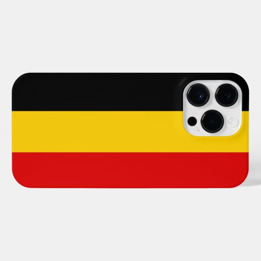 Coque Pour Pour iPhone 14 Pro Max Drapeau de Belgique (Verso Horizontal)
