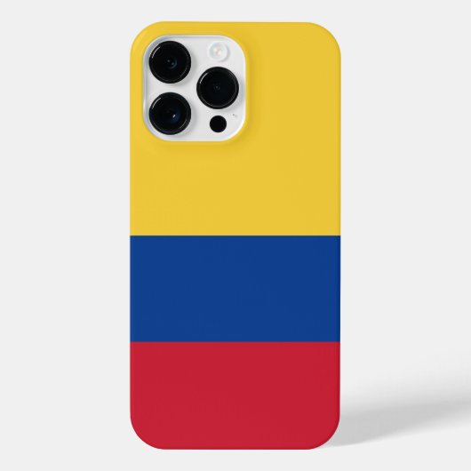 Coque Pour Pour iPhone 14 Pro Max Drapeau de Colombie (Verso)