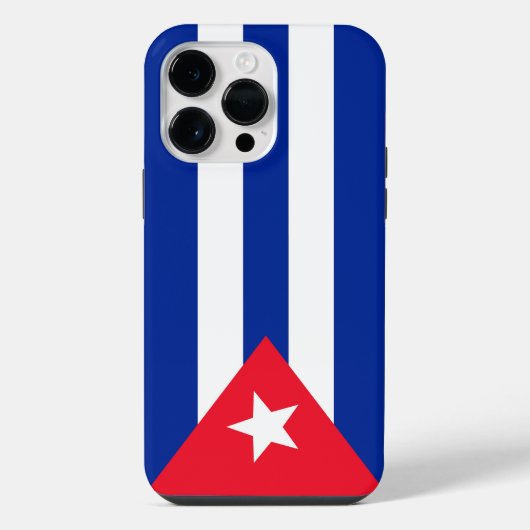 Coque Pour Pour iPhone 14 Pro Max Drapeau de Cuba (Verso)