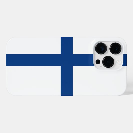 Coque Pour Pour iPhone 14 Pro Max Drapeau de Finlande (Verso Horizontal)