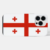 Coque Pour Pour iPhone 14 Pro Max drapeau de Géorgie (Verso Horizontal)