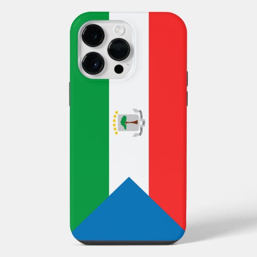Coque Pour Pour iPhone 14 Pro Max Drapeau de Guinée équatoriale (Verso)