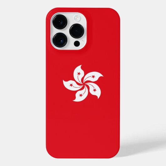 Coque Pour Pour iPhone 14 Pro Max Drapeau de Hong Kong (Verso)