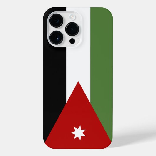 Coque Pour Pour iPhone 14 Pro Max Drapeau de Jordanie (Verso)