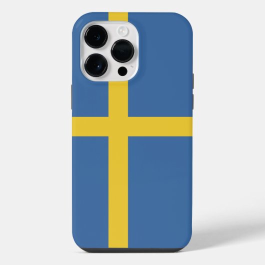 Coque Pour Pour iPhone 14 Pro Max Drapeau de la Suède (Verso)