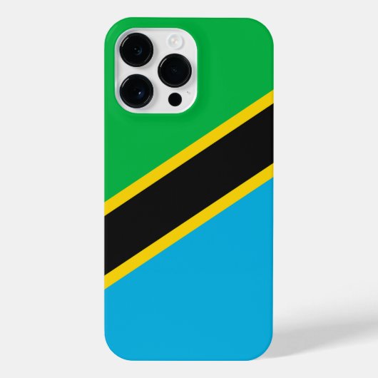 Coque Pour Pour iPhone 14 Pro Max Drapeau de la Tanzanie (Verso)