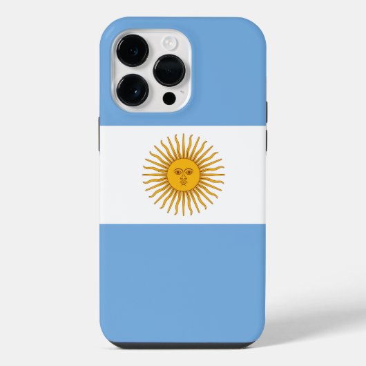 Coque Pour Pour iPhone 14 Pro Max Drapeau de l'Argentine (Verso)