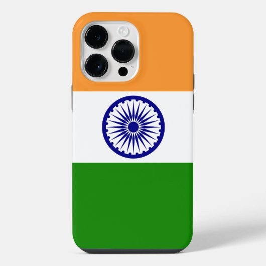 Coque Pour Pour iPhone 14 Pro Max Drapeau de l'Inde (Verso)