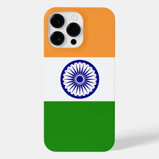 Coque Pour Pour iPhone 14 Pro Max Drapeau de l'Inde (Verso)