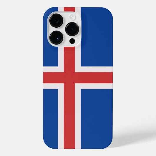 Coque Pour Pour iPhone 14 Pro Max Drapeau de l'Islande (Verso)