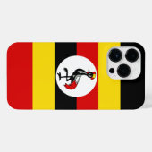 Coque Pour Pour iPhone 14 Pro Max Drapeau de l'Ouganda (Verso Horizontal)