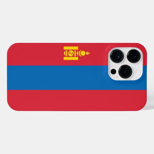 Coque Pour Pour iPhone 14 Pro Max Drapeau de Mongolie (Verso Horizontal)