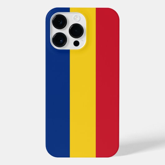 Coque Pour Pour iPhone 14 Pro Max Drapeau de Roumanie (Verso)