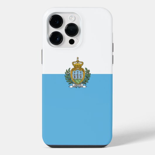 Coque Pour Pour iPhone 14 Pro Max Drapeau de Saint-Marin (Verso)