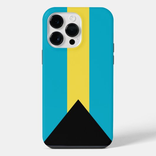 Coque Pour Pour iPhone 14 Pro Max Drapeau des Bahamas (Verso)