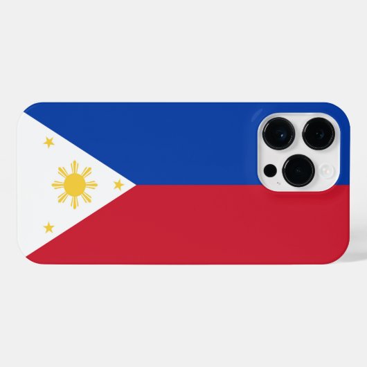 Coque Pour Pour iPhone 14 Pro Max drapeau des Philippines (Verso Horizontal)