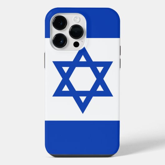 Coque Pour Pour iPhone 14 Pro Max drapeau d'Israël (Verso)