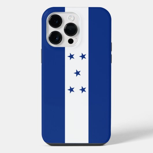Coque Pour Pour iPhone 14 Pro Max Drapeau du Honduras (Verso)