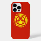 Coque Pour Pour iPhone 14 Pro Max Drapeau du Kirghizistan (Verso)
