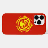 Coque Pour Pour iPhone 14 Pro Max Drapeau du Kirghizistan (Verso Horizontal)