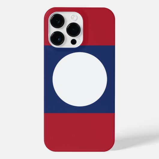 Coque Pour Pour iPhone 14 Pro Max Drapeau du Laos (Verso)