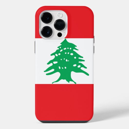 Coque Pour Pour iPhone 14 Pro Max drapeau du Liban (Verso)