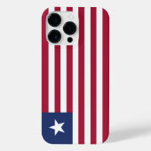 Coque Pour Pour iPhone 14 Pro Max Drapeau du Libéria (Verso)