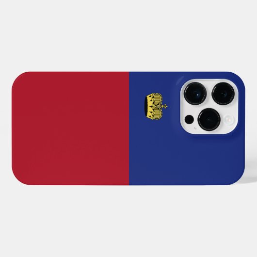 Coque Pour Pour iPhone 14 Pro Max Drapeau du Liechtenstein (Verso Horizontal)