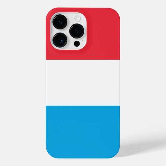 Coque Pour Pour iPhone 14 Pro Max Drapeau du Luxembourg (Verso)