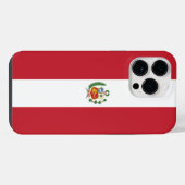 Coque Pour Pour iPhone 14 Pro Max drapeau du Pérou (Verso Horizontal)