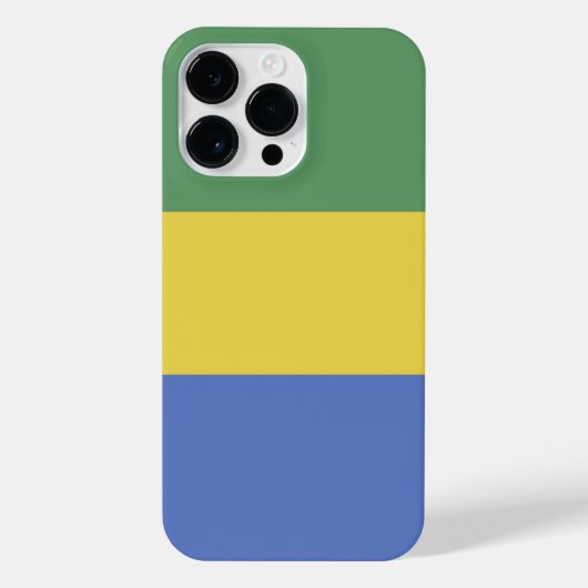 Coque Pour Pour iPhone 14 Pro Max Drapeau Gabon (Verso)
